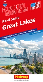 Wegenkaart - landkaart 3 Great Lakes USA | Hallwag