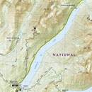 Wandelkaart 313 Topographic Map Guide North Fork: Glacier National Park | National Geographic