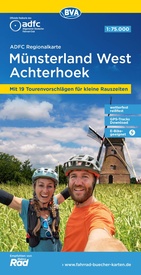 Fietskaart ADFC Regionalkarte Münsterland west - Achterhoek | BVA BikeMedia