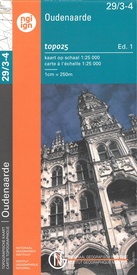 Wandelkaart - Topografische kaart 29/3-4 Topo25 Oudenaarde | NGI - Nationaal Geografisch Instituut