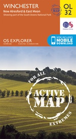 Wandelkaart - Topografische kaart 32 OS Explorer Map | Active Winchester / New Alresford | Ordnance Survey