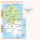 Wandelkaart 361 OS Explorer Map Isle of Arran | Ordnance Survey