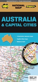 Wegenkaart - landkaart 180 Australia & Capital Cities | UBD Gregory's