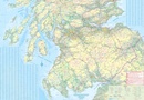Spoorwegenkaart Schotland - Scotland Central and South Rail and Road | ITMB