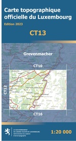 Wandelkaart CT13 CT LUX Grevenmacher | Topografische dienst Luxemburg