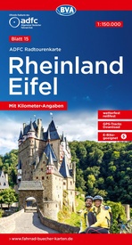 Fietskaart 15 ADFC Radtourenkarte Rheinland Eifel | BVA BikeMedia