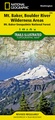 Wandelkaart 826 Topographic Map Guide Mount Baker & Boulder River Wilderness /WA | National Geographic