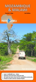 Wegenkaart - landkaart Mozambique and Malawi | Tracks4Africa