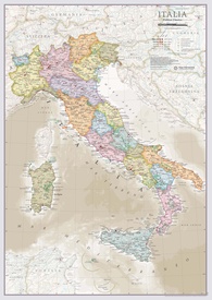 Wandkaart Classic Italië | 42 x 60 cm | Maps International