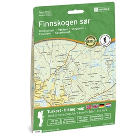 Wandelkaart 3032 Topo 3000 Finnskogen Sor | Nordeca