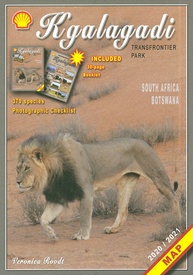 Wegenkaart - landkaart Kgalagadi - Tourist Map of Kgalagadi Transfrontier Park Botswana | Shell