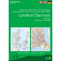 Cykelkort Danmark and Copenhagen – Cycle Map of Denmark