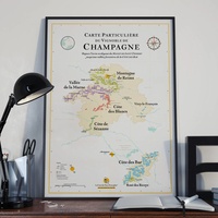 Champagne Carte des vins | 50 x 70 cm