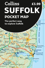 Wegenkaart - landkaart Pocket Map Suffolk | Collins