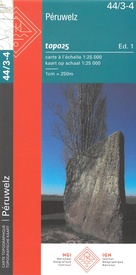 Wandelkaart - Topografische kaart 44/3-4 Topo25 Péruwelz | NGI - Nationaal Geografisch Instituut