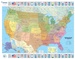 Wandkaart USA Politiek | Michelin