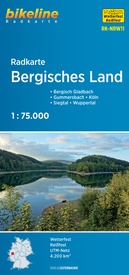 Fietskaart NRW11 Bikeline Radkarte Radkarte Bergisches Land | Esterbauer