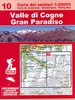 Wandelkaart 10 Valle di Cogne - Gran Paradiso | L'Escursionista editore