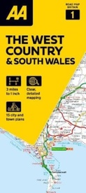 Wegenkaart - landkaart 1 Road Map Britain The West Country and South Wales | AA Publishing