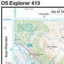 Wandelkaart - Topografische kaart 413 OS Explorer Map Knoydart, Loch Hourn, Loch Duich | Ordnance Survey