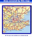 Wegenkaart - landkaart 50 Miles Around London Road Map | A-Z Map Company