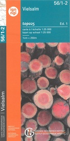 Wandelkaart - Topografische kaart 56/1-2 Topo25 Vielsalm - Recht | NGI - Nationaal Geografisch Instituut