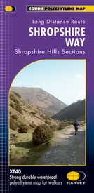 Wandelkaart Shropshire Way | Harvey Maps