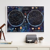 Stars & constellations glow in the dark 84.1 x 59.4 cm