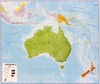 Wandkaart Australasia - Australië, Nieuw Zeeland en deel Oceanië, 120 x 100 cm | Maps International