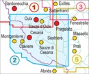 Wandelkaart 2 Alta Valle Susa - Alta Val Chisone | Fraternali Editore