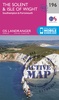 Wandelkaart - Topografische kaart 196 Landranger Active The Solent / the Isle of Wight | Ordnance Survey