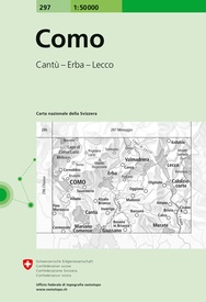 Wandelkaart - Topografische kaart 297 Como – Tessin | Swisstopo