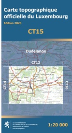 Wandelgids - Wandelkaart CT15 CT LUX Dudelange | Topografische dienst Luxemburg