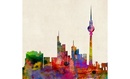 Stadskaart Berlin City Skyline – Berlijn, 84 x 59 cm | Maps International