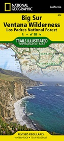 Wandelkaart 814 Big Sur / Ventana Wilderness /CA | National Geographic