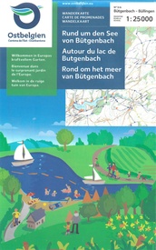 Wandelkaart 83 Rond om het meer van Bütgenbach - Hoge Venen met wandelknooppunten | NGI - Nationaal Geografisch Instituut