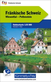 Wandelkaart 37 Outdoorkarte Fränkische Schweiz | Kümmerly & Frey