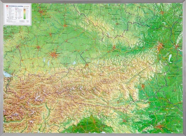 Reliëfkaart Oostenrijk | GeoRelief