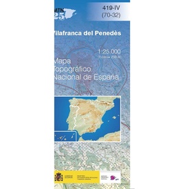 Topografische kaart 419-IV Vilafranca del Penedès | CNIG - Instituto Geográfico Nacional