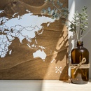 Wereldkaart van hout Woody Map | 60 x 40 cm | Miss Wood