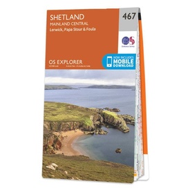 Wandelkaart - Topografische kaart 467 OS Explorer Map hetland - Mainland Central | Ordnance Survey