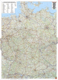 Wandkaart Duitsland | 96 x 127 cm | Freytag & Berndt