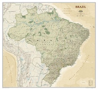 Brazil - Brazilië, politiek & antiek, 104 x 97 cm
