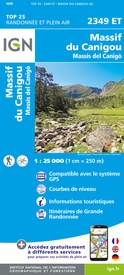 Wandelkaart - Topografische kaart 2349ET Massif du Canigou, La Preste, Prats-de-Mollo, Vernet-les-Bains | IGN - Institut Géographique National