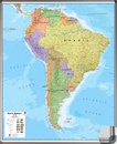 Wandkaart - Magneetbord Zuid Amerika - South America political, 120 x 100 cm | Maps International Wandkaart Zuid Amerika politiek, 100 x 120 cm | Maps International