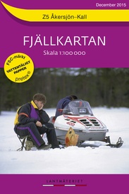 Wandelkaart Z5 Fjällkartan Åkersjön - Kall | Lantmäteriet