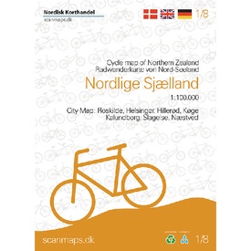 Fietskaart 1/8 Nordlige Sjaelland - Noord Zeeland (Denemarken) | Scanmaps