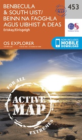 Wandelkaart - Topografische kaart 453 OS Explorer Map | Active Benbecula, South Uist | Ordnance Survey